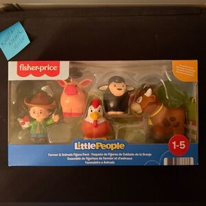 Fisher-Price Little People Farm Friends Set - Red, Brown, Black